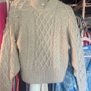 H&M Cream Knit Sweater